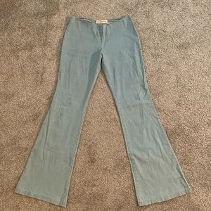 ppLA low-waisted light wash bell bottom jeans